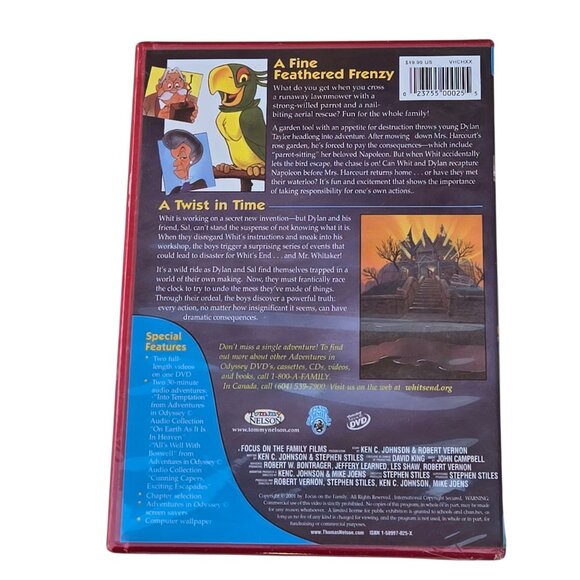Adventures In Odyssey DVD A Fine Feathered Frenzy and Twist In Time SEALED 2001 - Picture 11 of 14